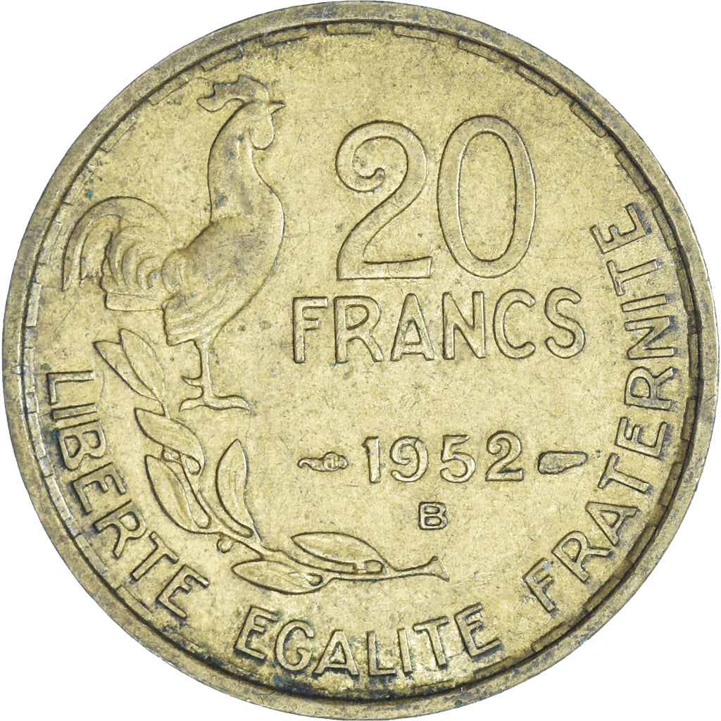 Moneta, Francia, 20 Francs, 1952
