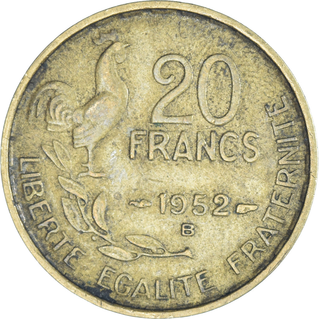 Moneta, Francia, 20 Francs, 1952