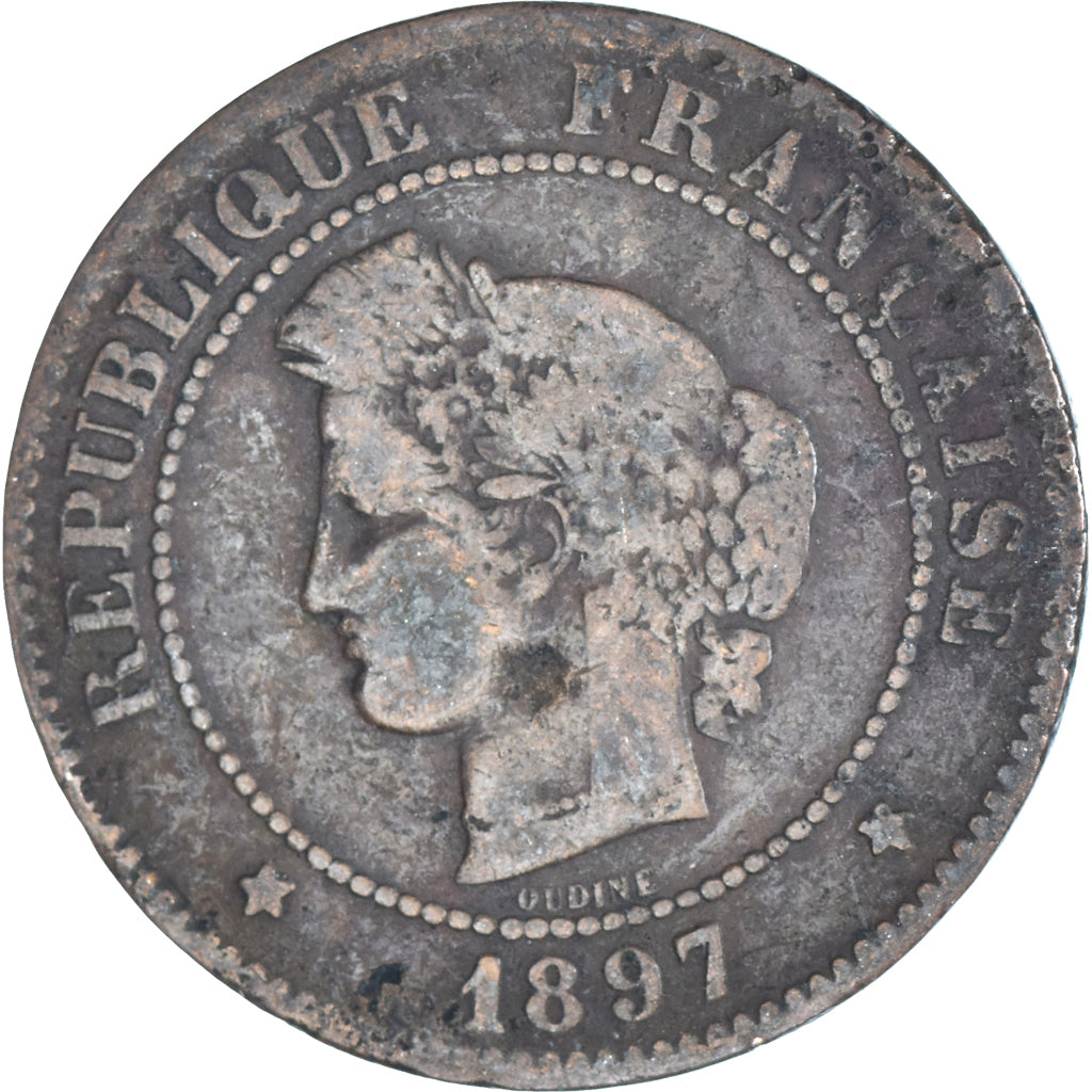 Munten, Frankrijk, 5 Centimes, 1897