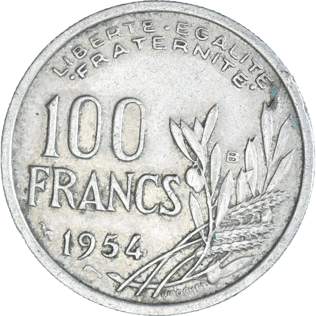 Münze, Frankreich, 100 Francs, 1954