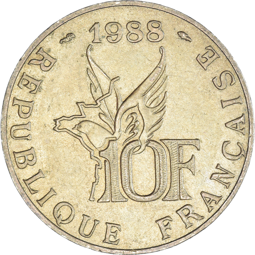 Munten, Frankrijk, 10 Francs, 1988
