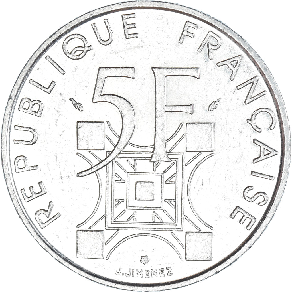 Münze, Frankreich, 5 Francs, 1989