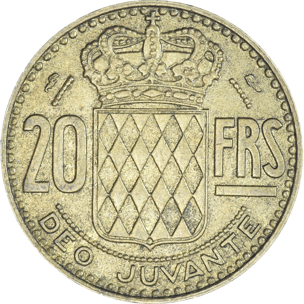 Moeda, Mónaco, 20 Francs, Vingt, 1950