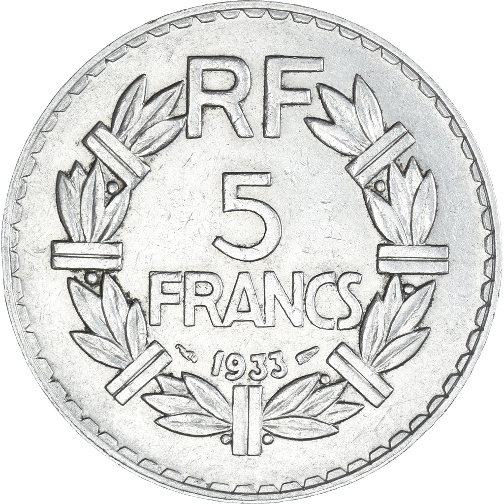 Münze, Frankreich, 5 Francs, 1933