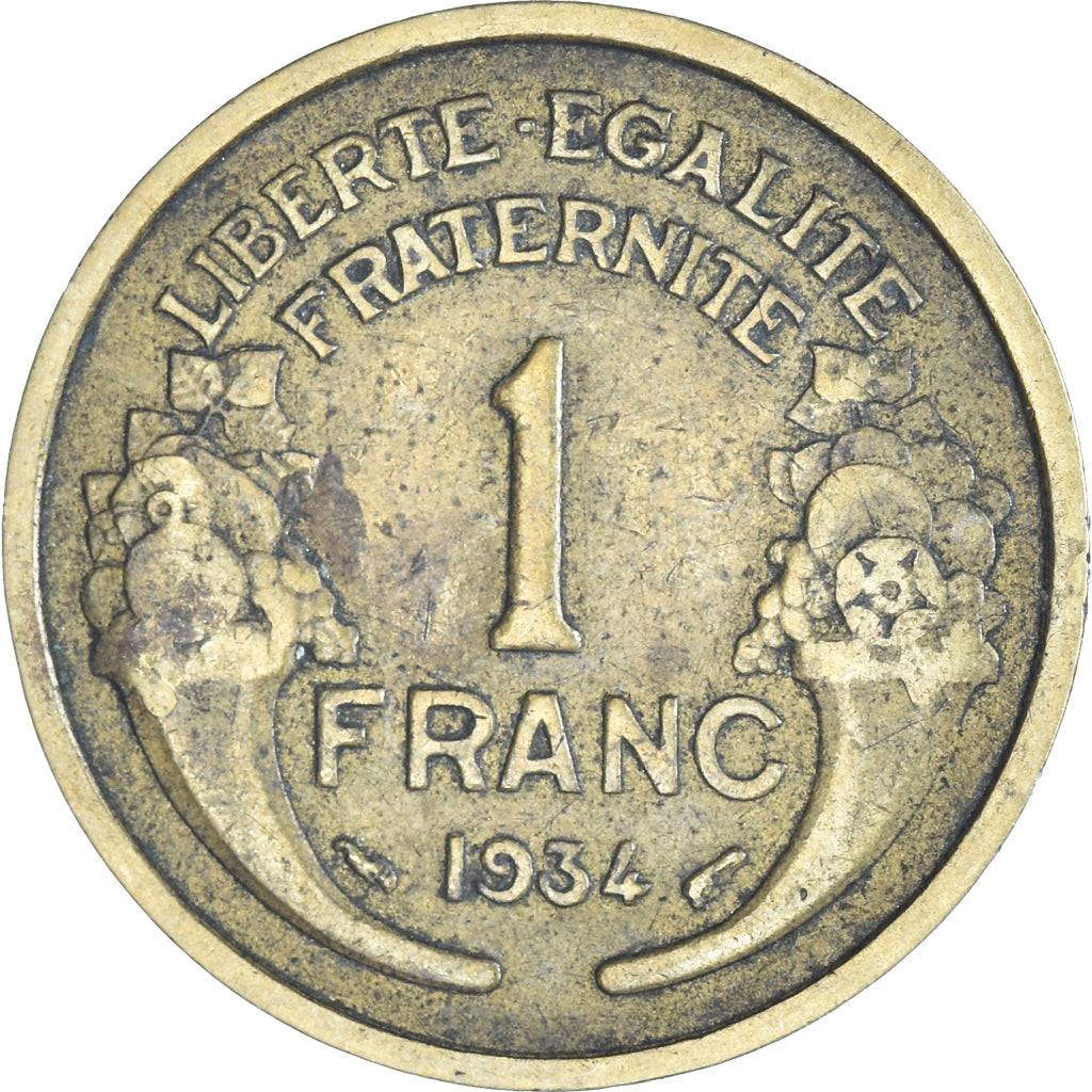 Moneda, Francia, Franc, 1934