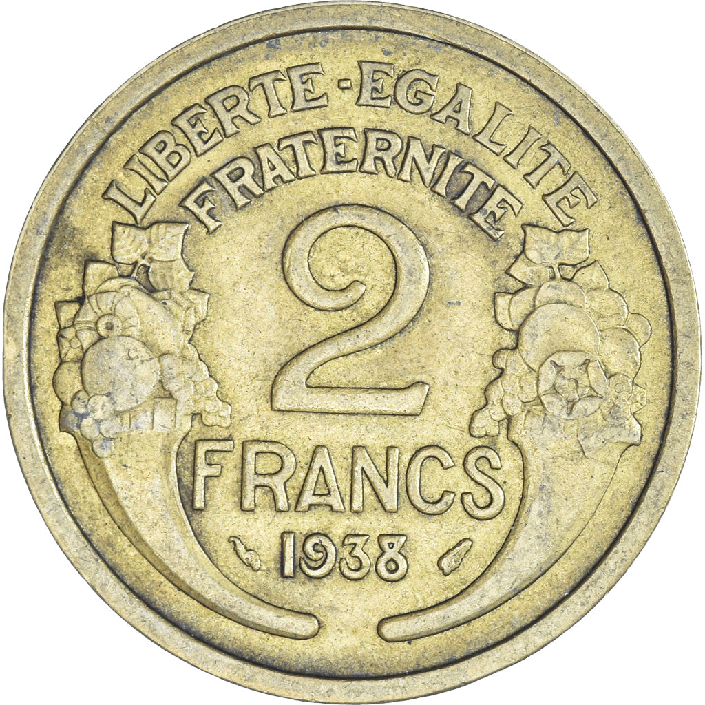 Moneda, Francia, 2 Francs, 1938
