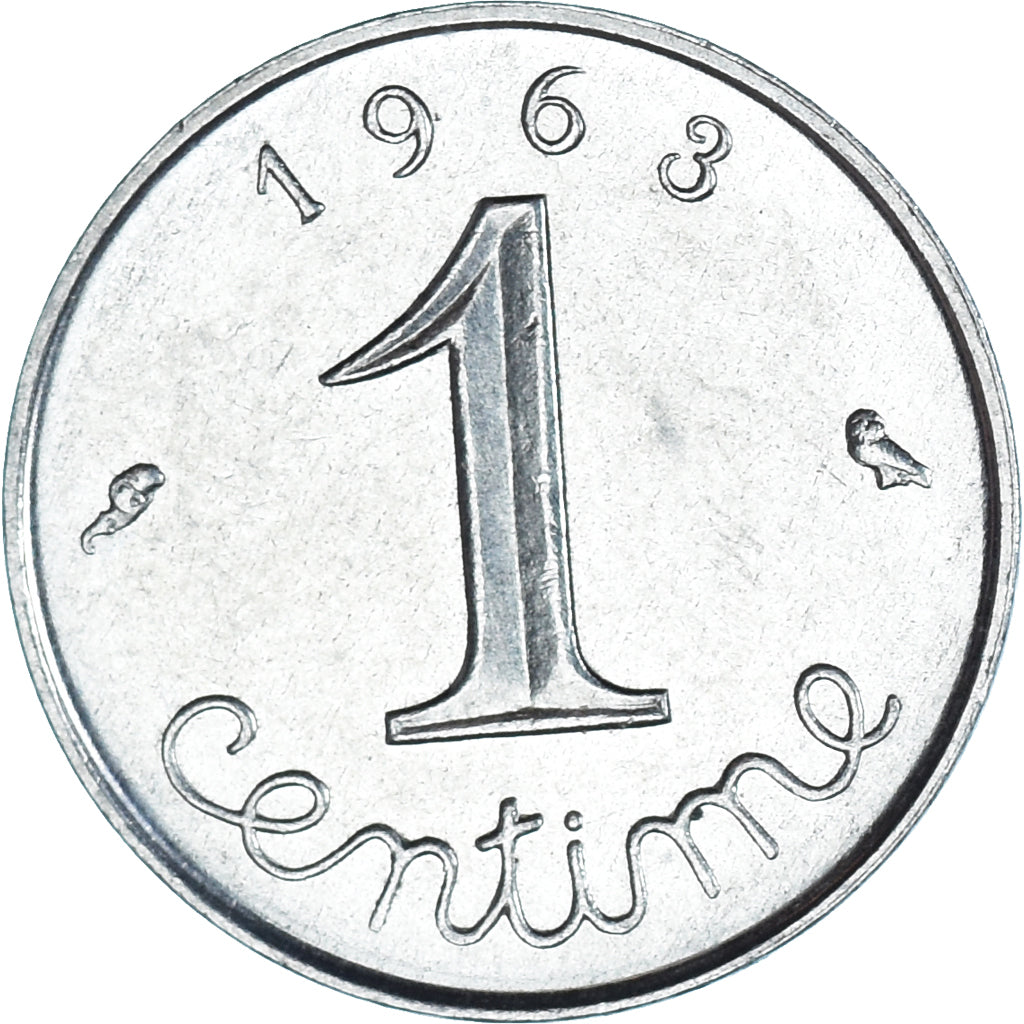 Moneta, Francia, Centime, 1963
