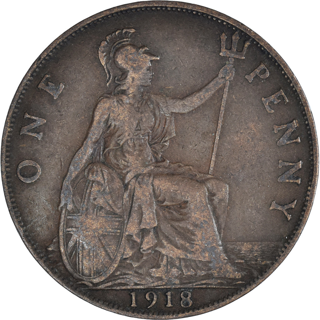 Moeda, Grã-Bretanha, Penny, 1918