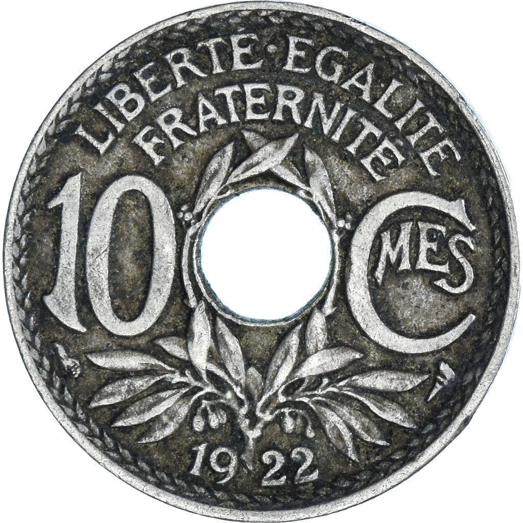 Moneda, Francia, 10 Centimes, 1922