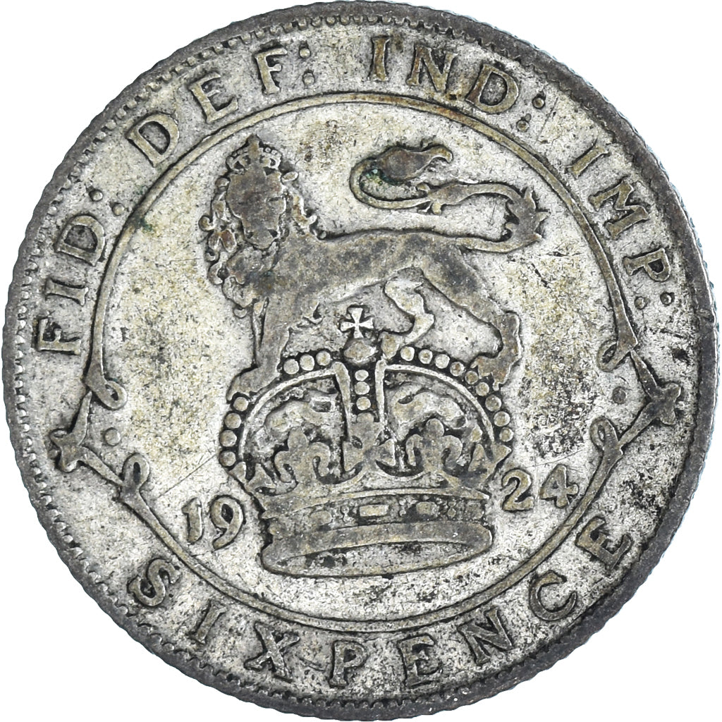 Moeda, Grã-Bretanha, 6 Pence, 1924
