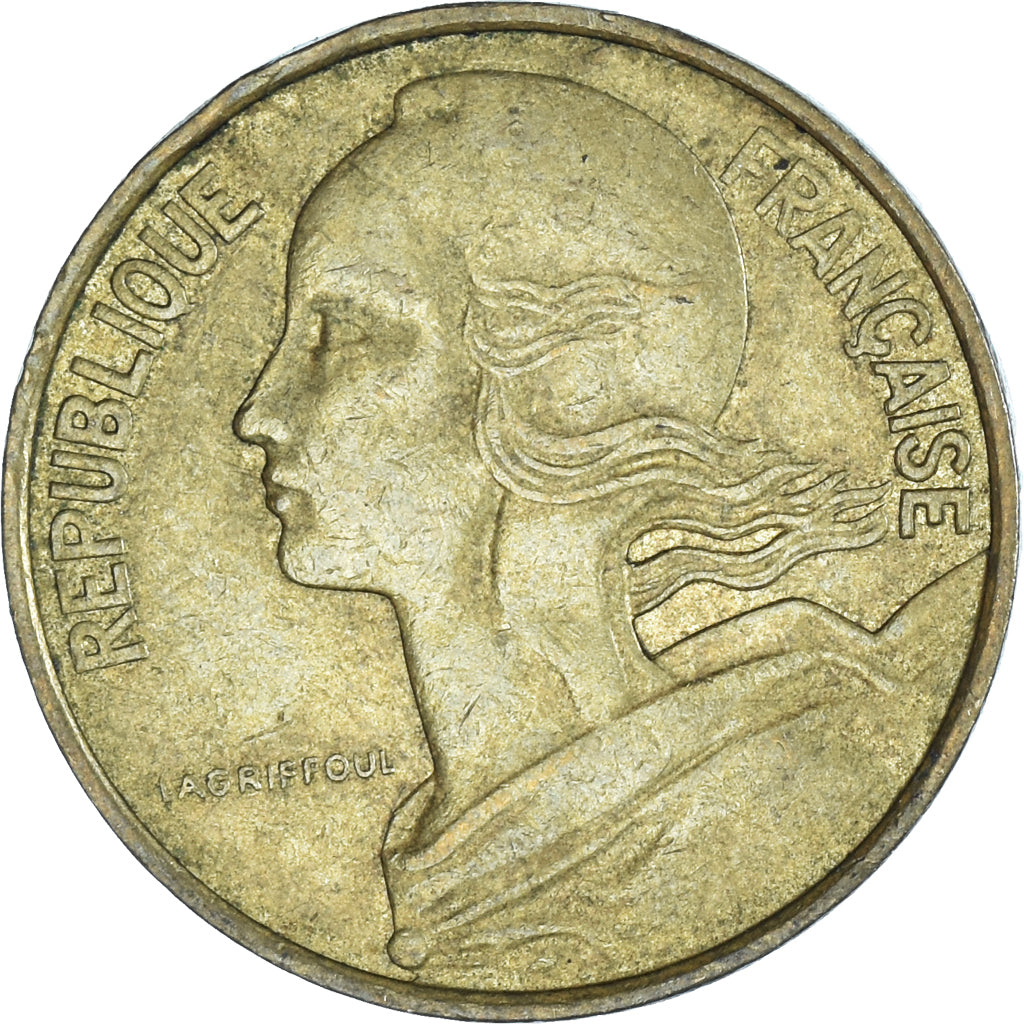 Moneda, Francia, 10 Centimes, 1976