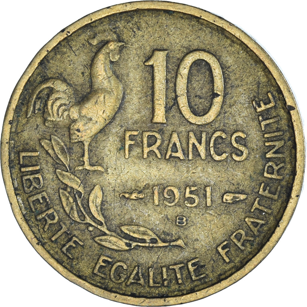 Coin, France, 10 Francs, 1951