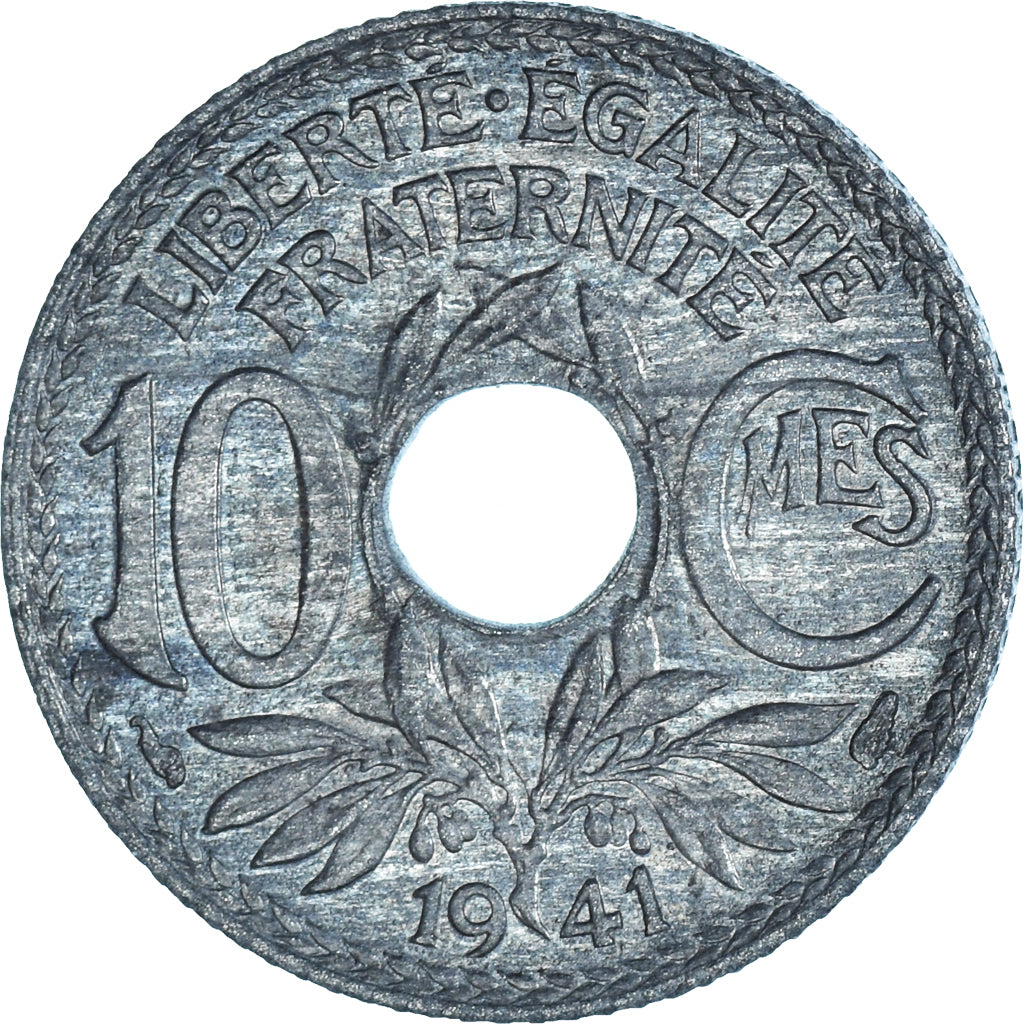 Moneta, Francia, 10 Centimes, 1941