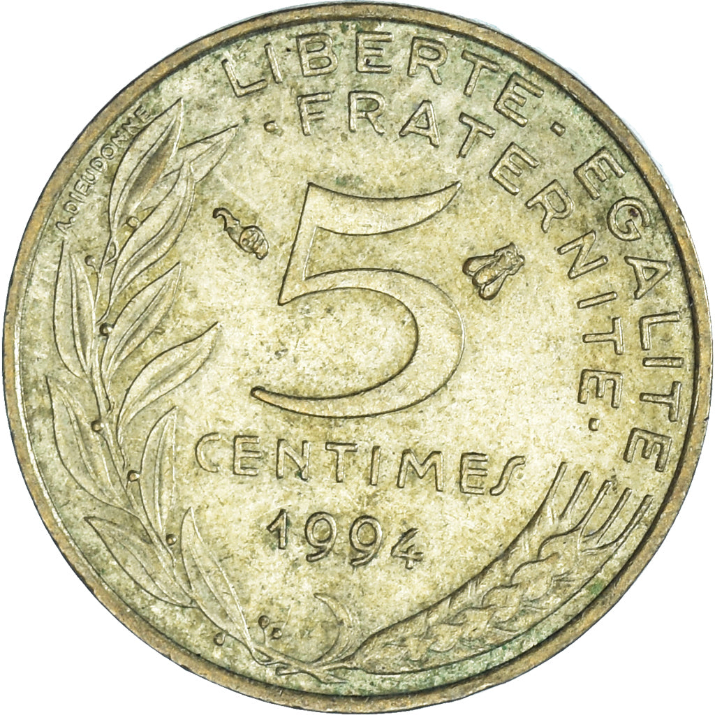 Moneda, Francia, 5 Centimes, 1994