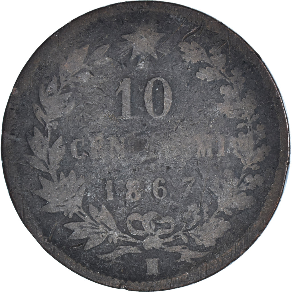 Coin, Italy, 10 Centesimi, 1867