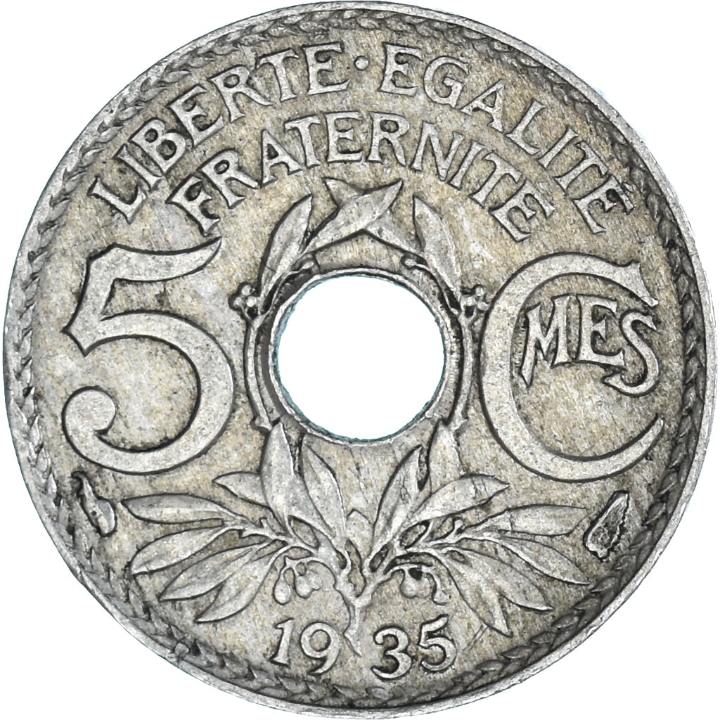 Moneda, Francia, 5 Centimes, 1935