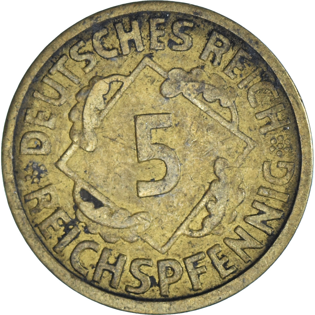 Moneda, Alemania, 5 Rentenpfennig, 1924