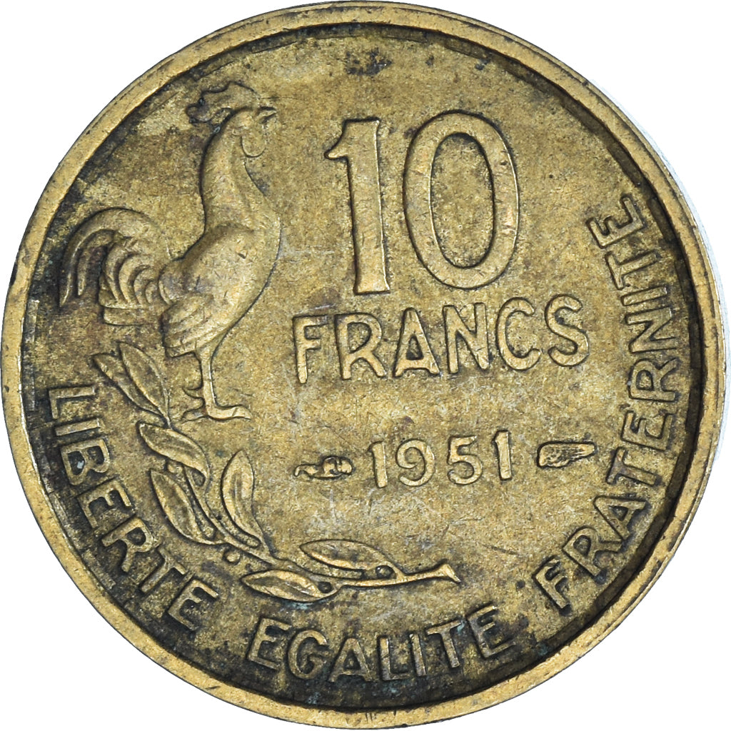 Coin, France, 10 Francs, 1951