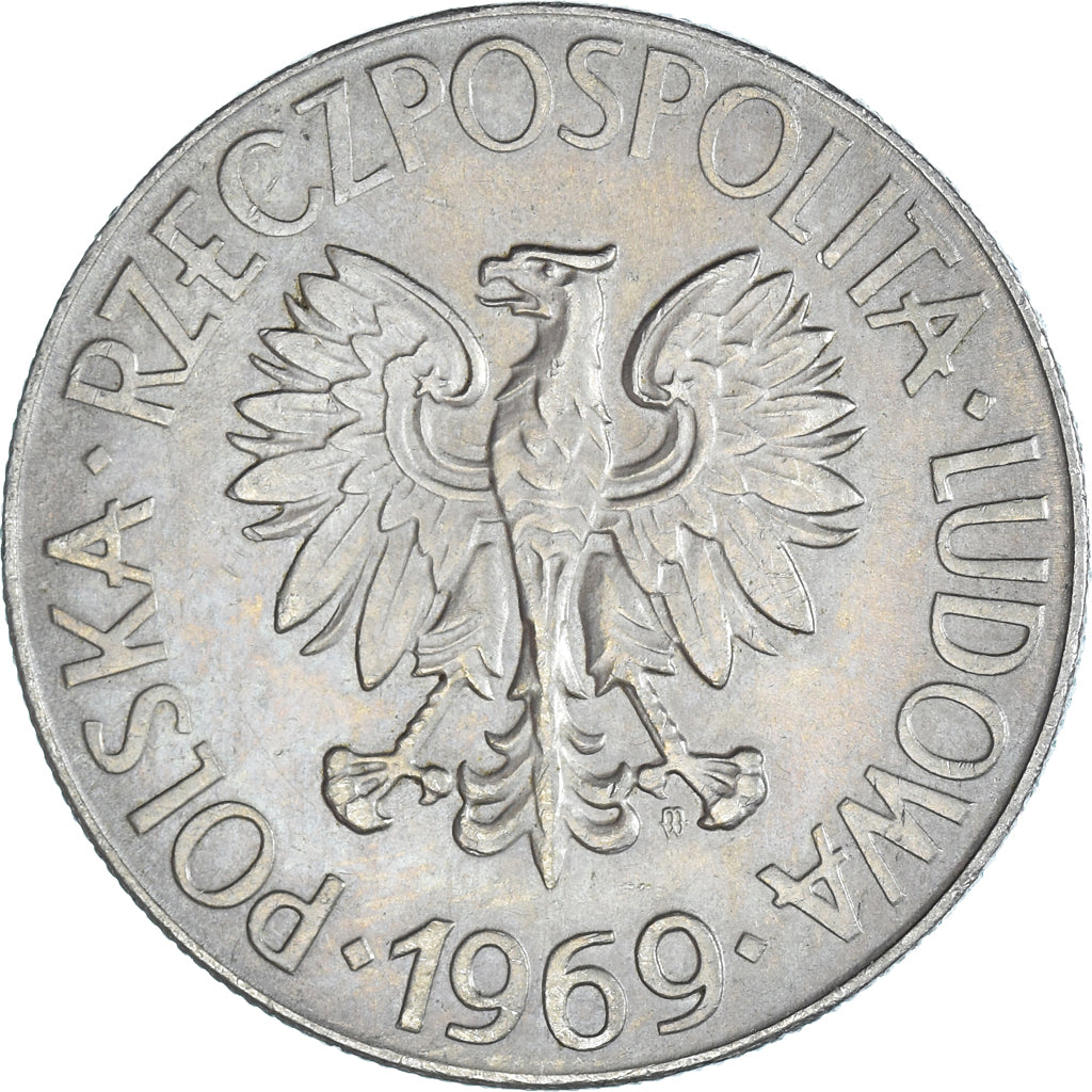 Moneda, Polonia, 10 Zlotych, 1969