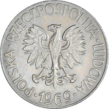 Moneda, Polonia, 10 Zlotych, 1969