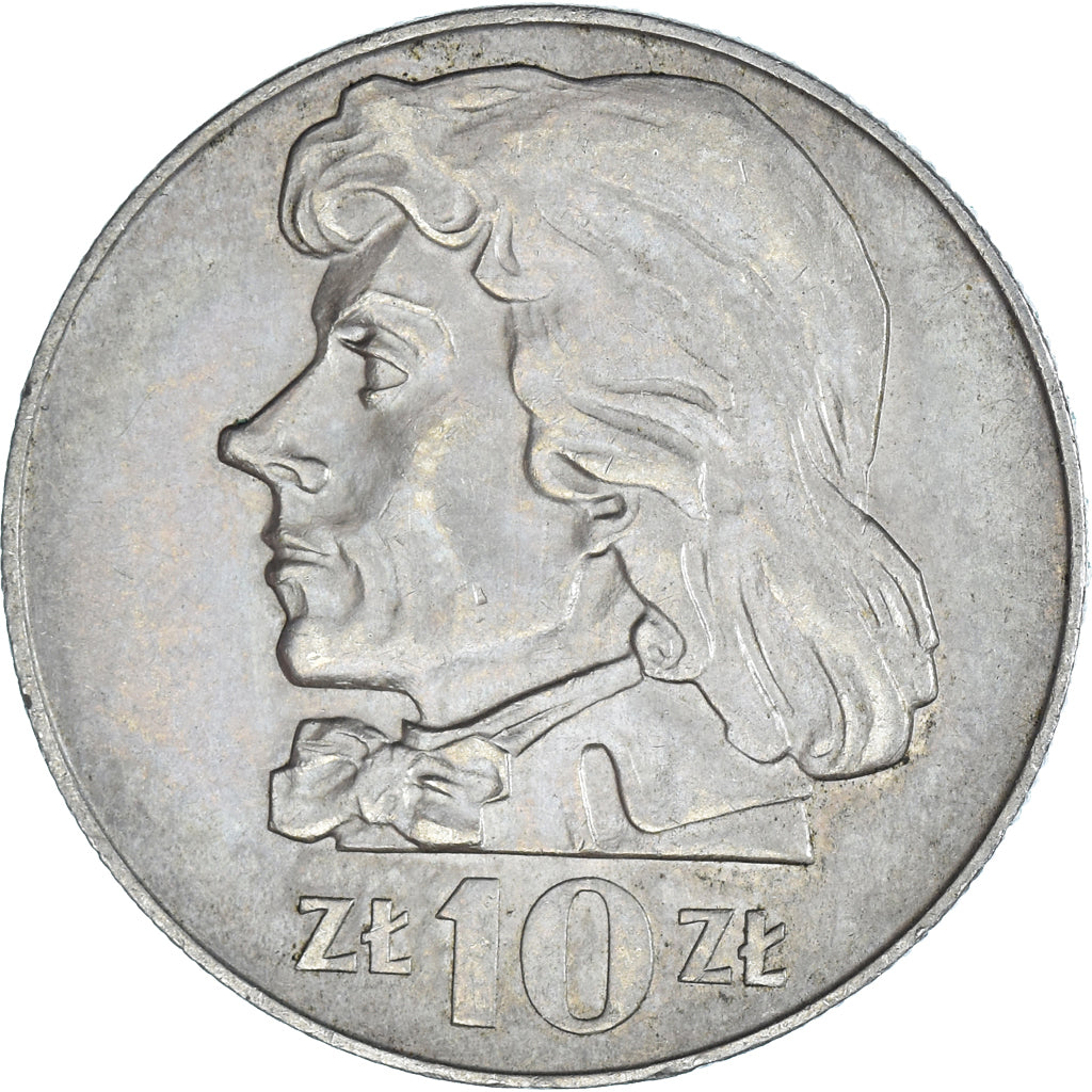 Moneda, Polonia, 10 Zlotych, 1969