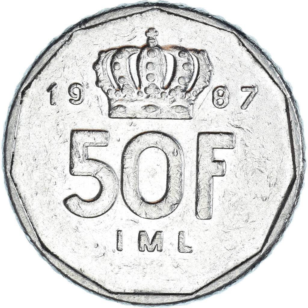 Moneda, Luxemburgo, 50 Francs, 1987