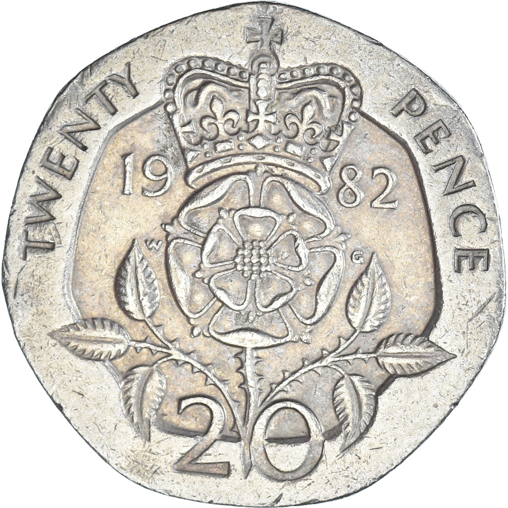Moeda, Grã-Bretanha, 20 Pence, 1982