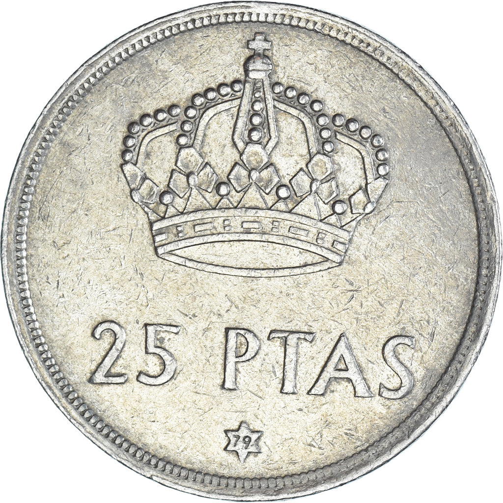 Moneta, Hiszpania, 25 Pesetas, 1975