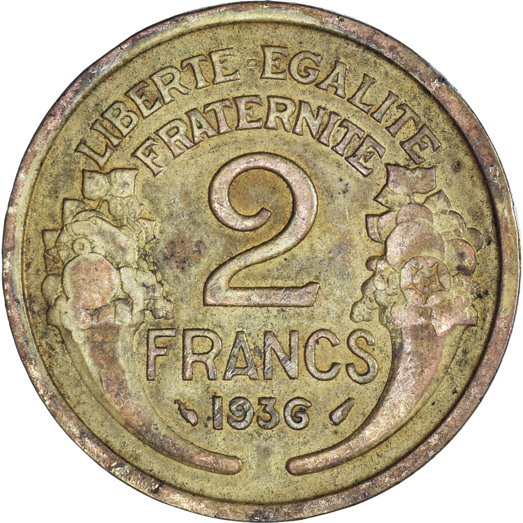 Münze, Frankreich, 2 Francs, 1936