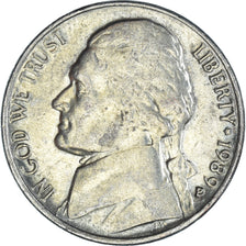 Moneda, Estados Unidos, 5 Cents, 1989