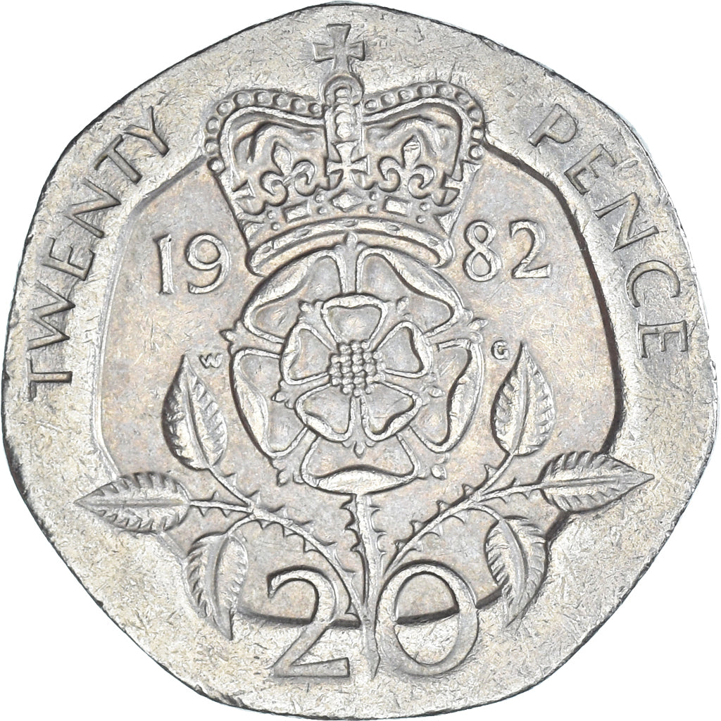 Moneda, Gran Bretaña, 20 Pence, 1982