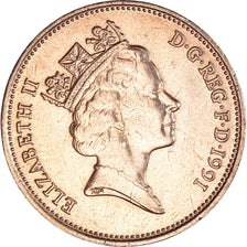Coin, Great Britain, 2 Pence, 1991