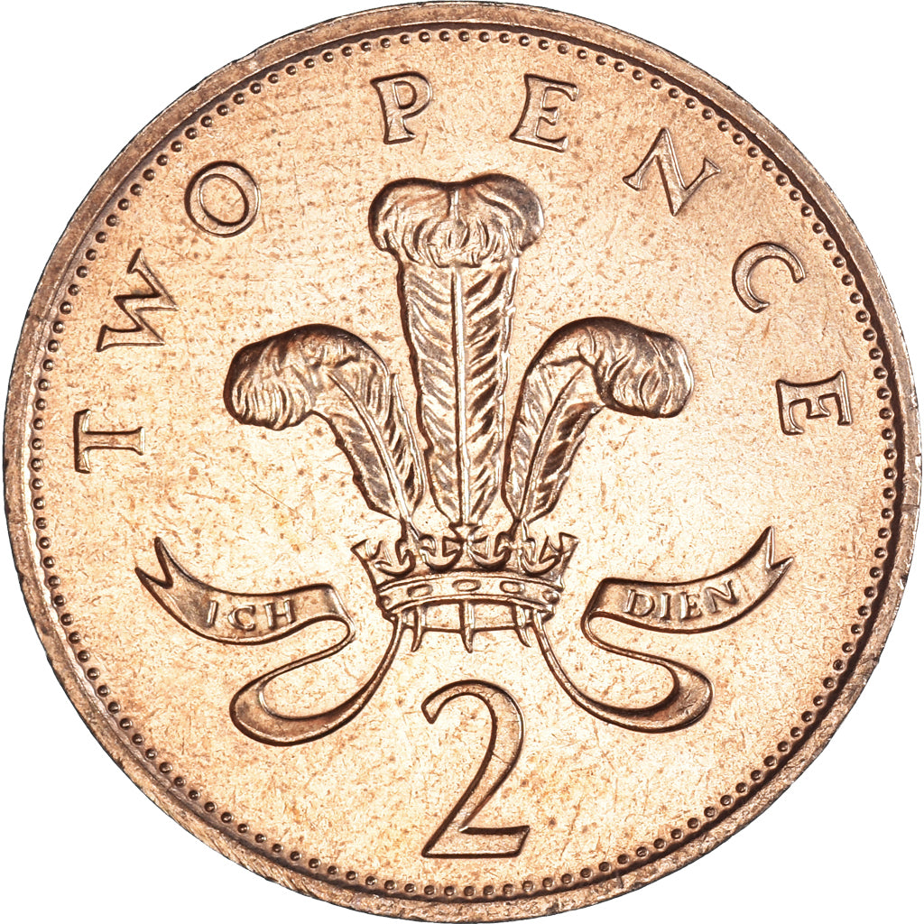Coin, Great Britain, 2 Pence, 1991