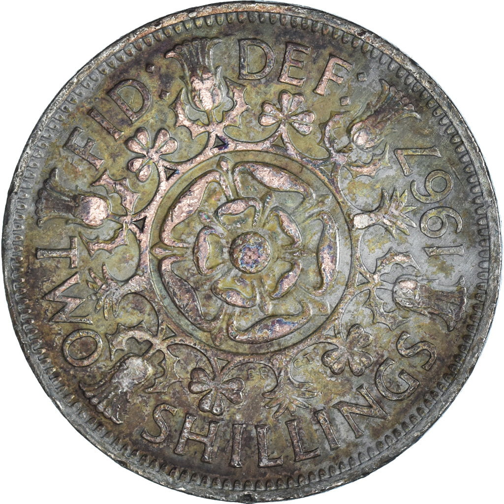 Moneta, Gran Bretagna, Florin, Two Shillings, 1967