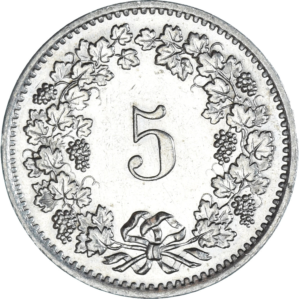 Moneda, Suiza, 5 Rappen, 1970