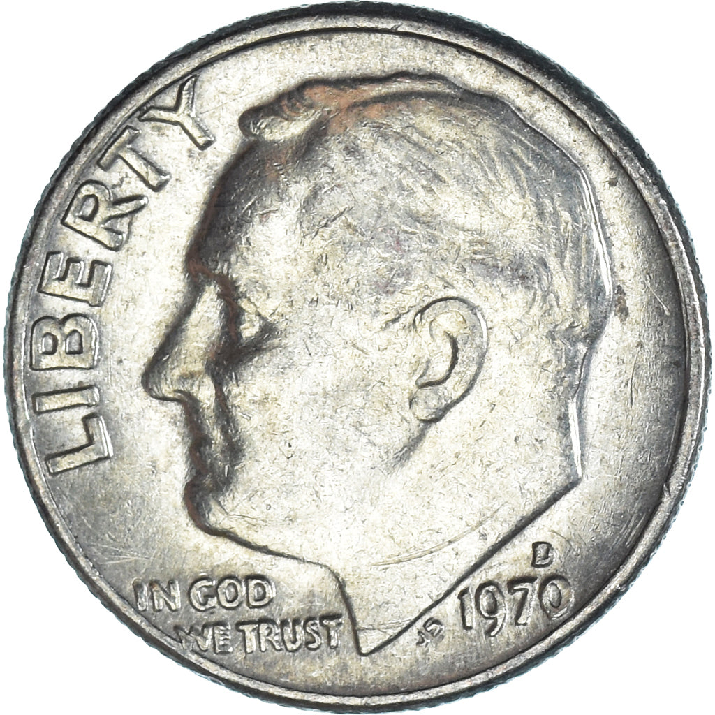 Moneda, Estados Unidos, Dime, 1970
