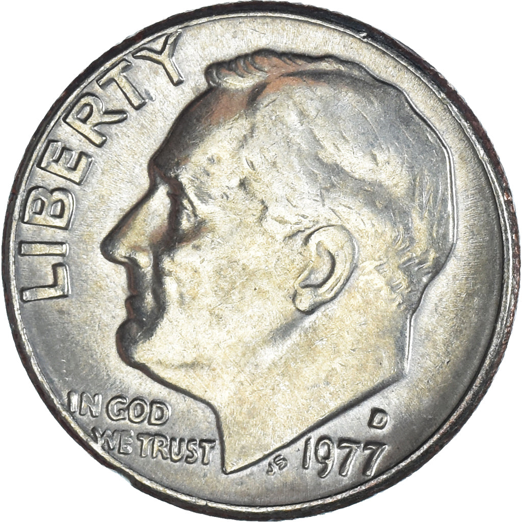 Coin, United States, Dime, 1977