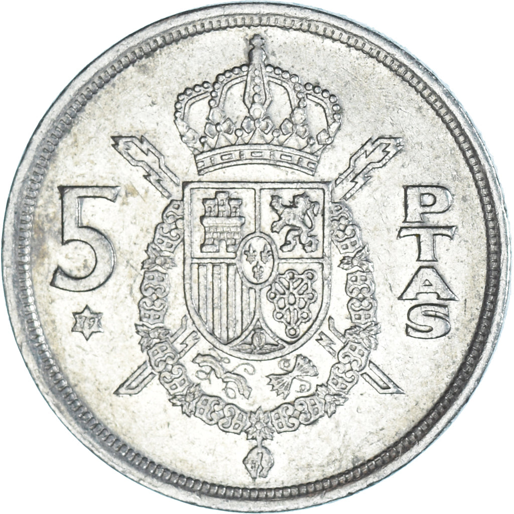 Münze, Spanien, 5 Pesetas, 1975