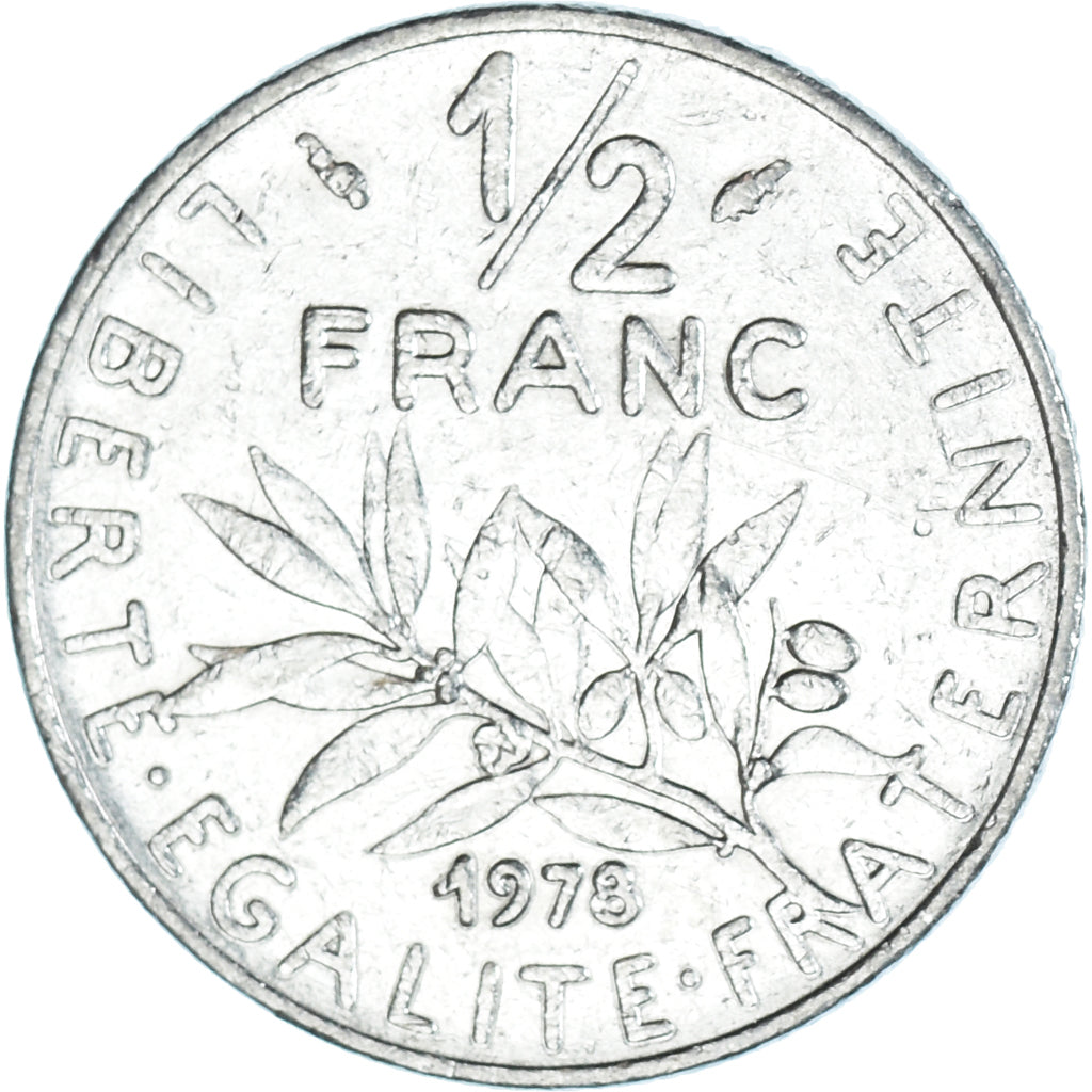 Moneta, Francia, 1/2 Franc, 1978
