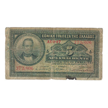 Banknote, Greece, 5 Drachmai, 1923, 1923-03-24, KM:70a, VG(8-10)