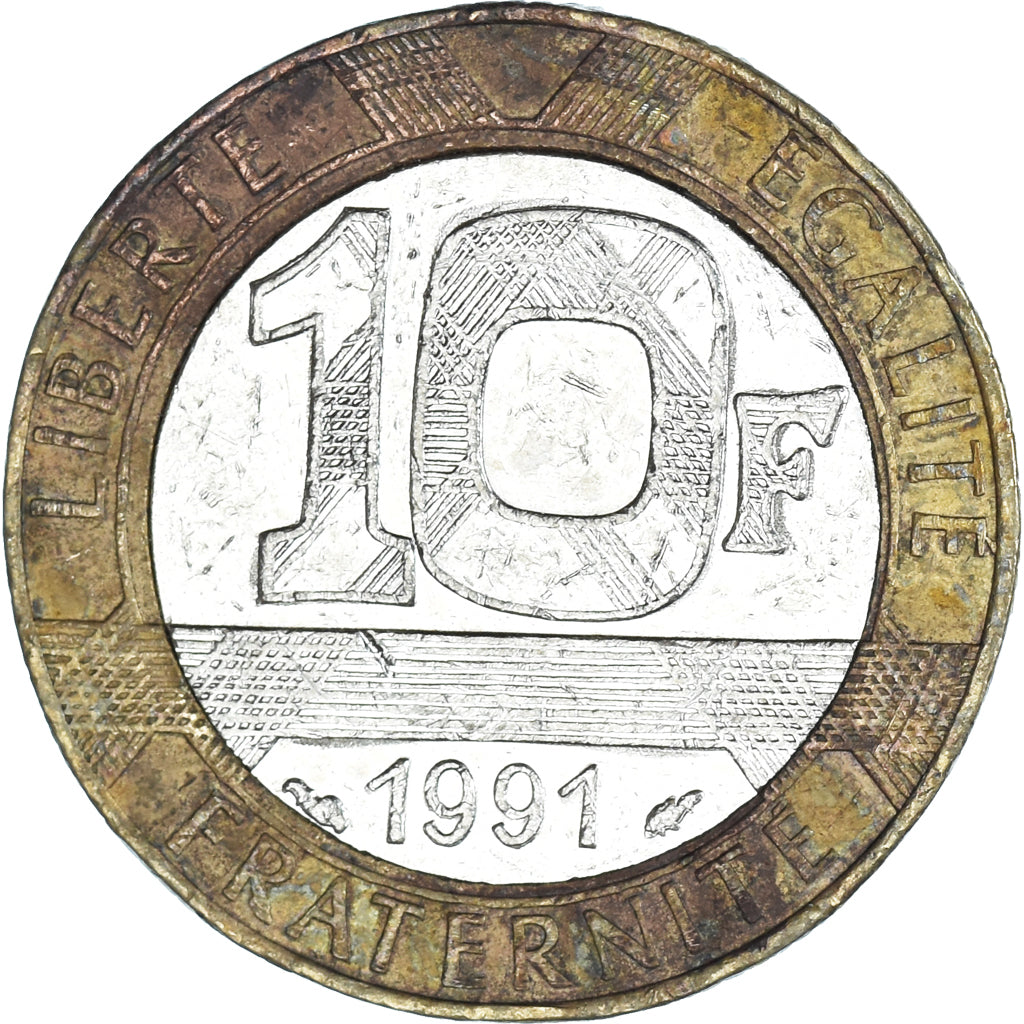 Moneta, Francia, 10 Francs, 1991