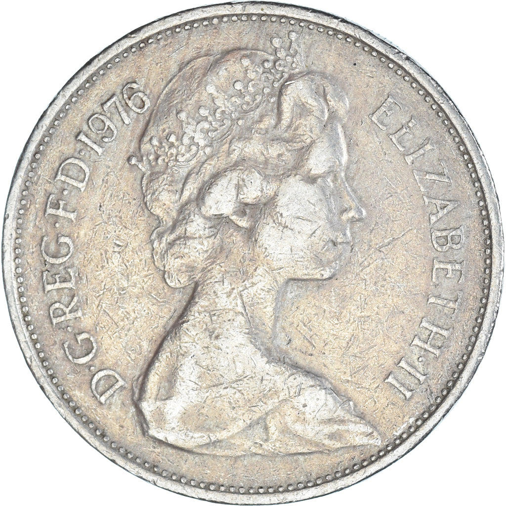 Moneda, Gran Bretaña, 10 New Pence, 1976