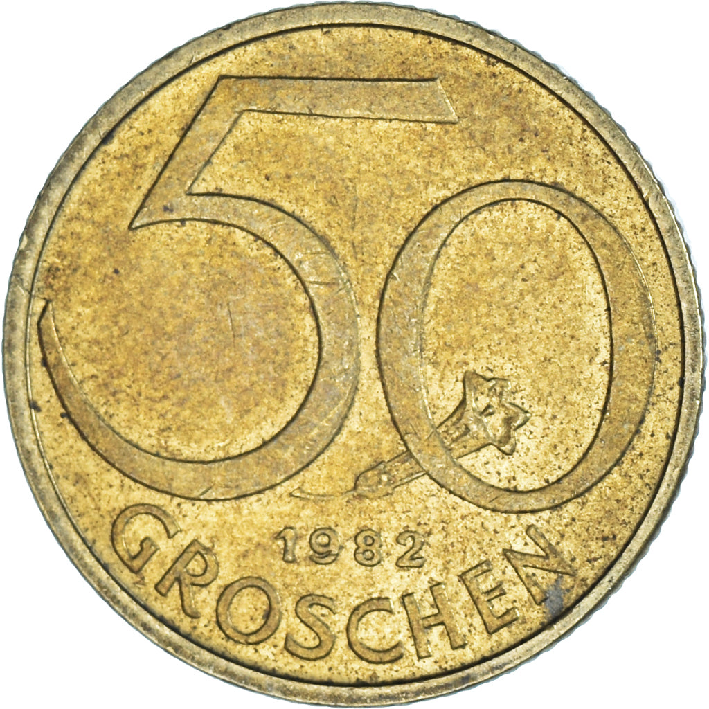 Moneda, Austria, 50 Groschen, 1982