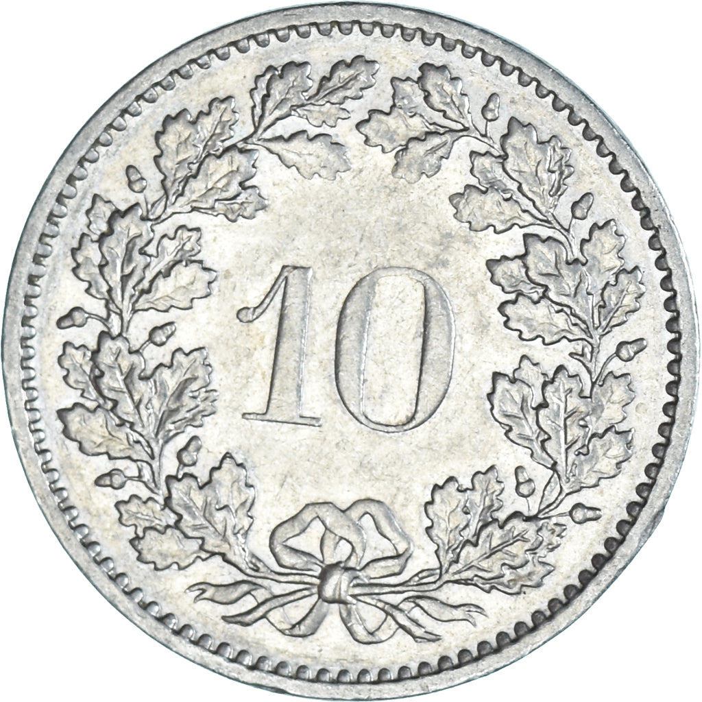 Munten, Zwitserland, 10 Rappen, 1973