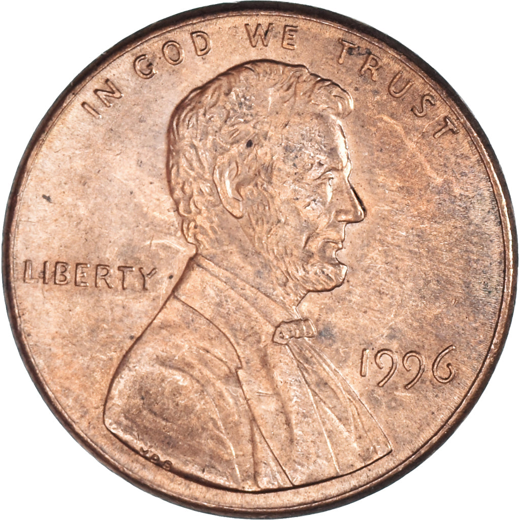 Coin, United States, Cent, 1996