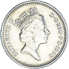 Moneda, Gran Bretaña, 5 Pence, 1990