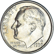Moneda, Estados Unidos, Dime, 1990