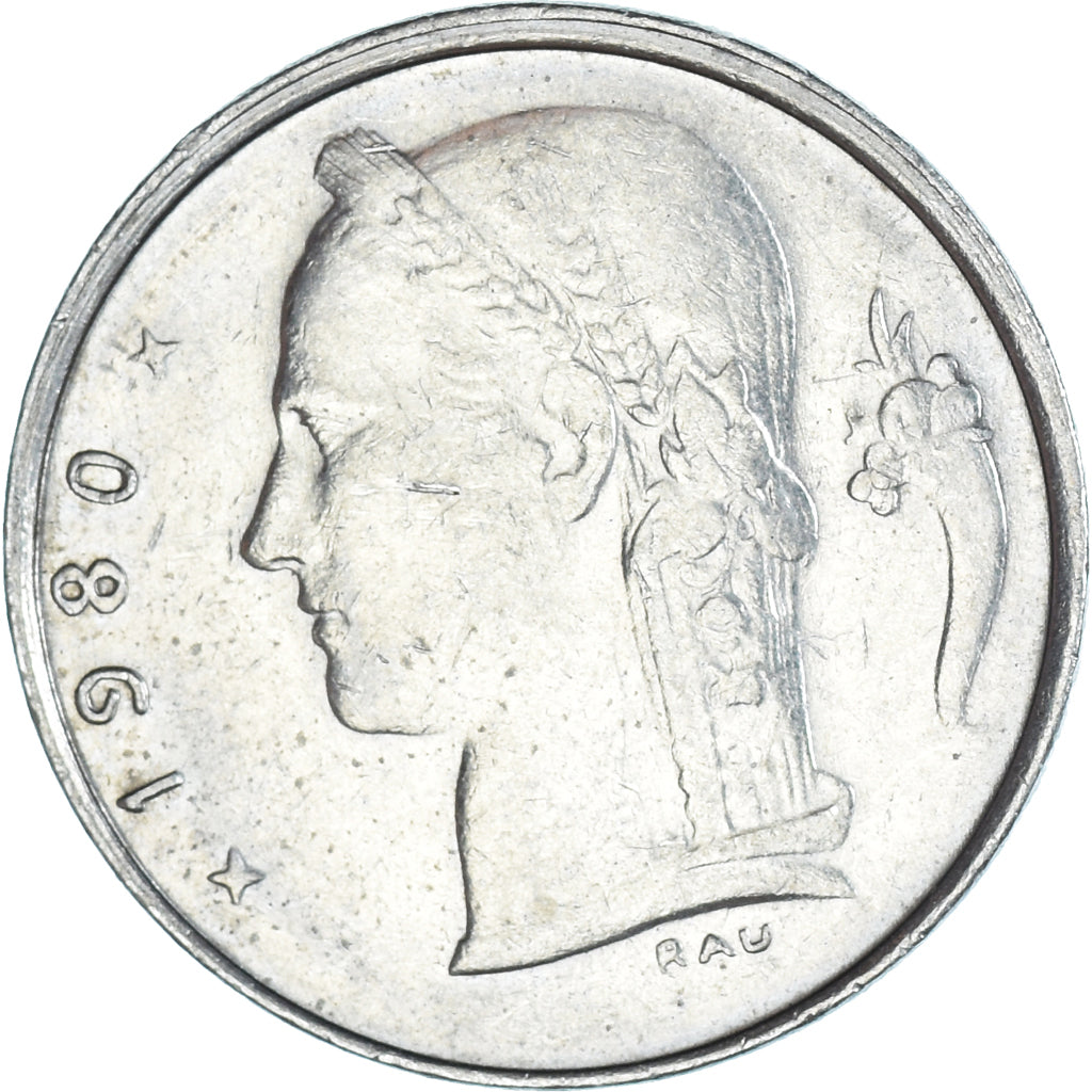 Münze, Belgien, Franc, 1980