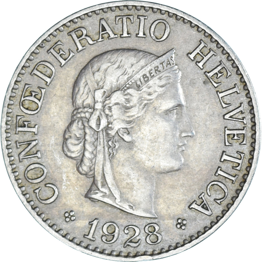 Moeda, Suíça, 10 Rappen, 1928