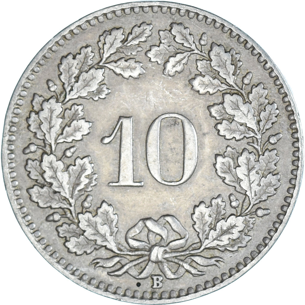 Moeda, Suíça, 10 Rappen, 1928